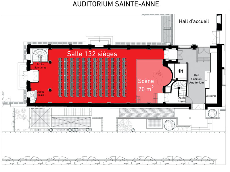 Plan de l'auditorium Plan de l'auditorium