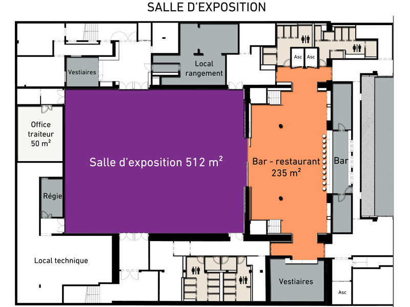 Plan de la salle d'exposition Plan de la salle d'exposition